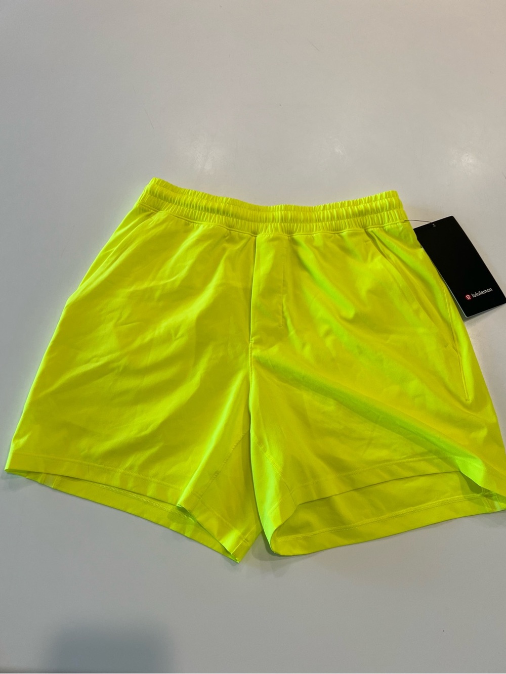 lululemon athletica Men's High-Vis Lime Athletic Shorts